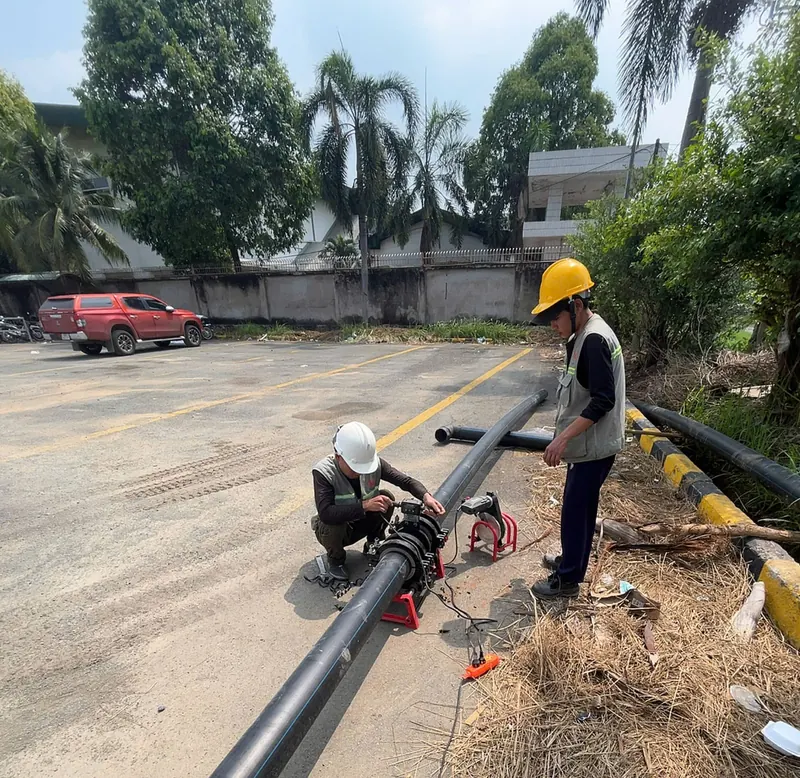 Hàn nối ống HDPE — thi công đúng kỹ thuật