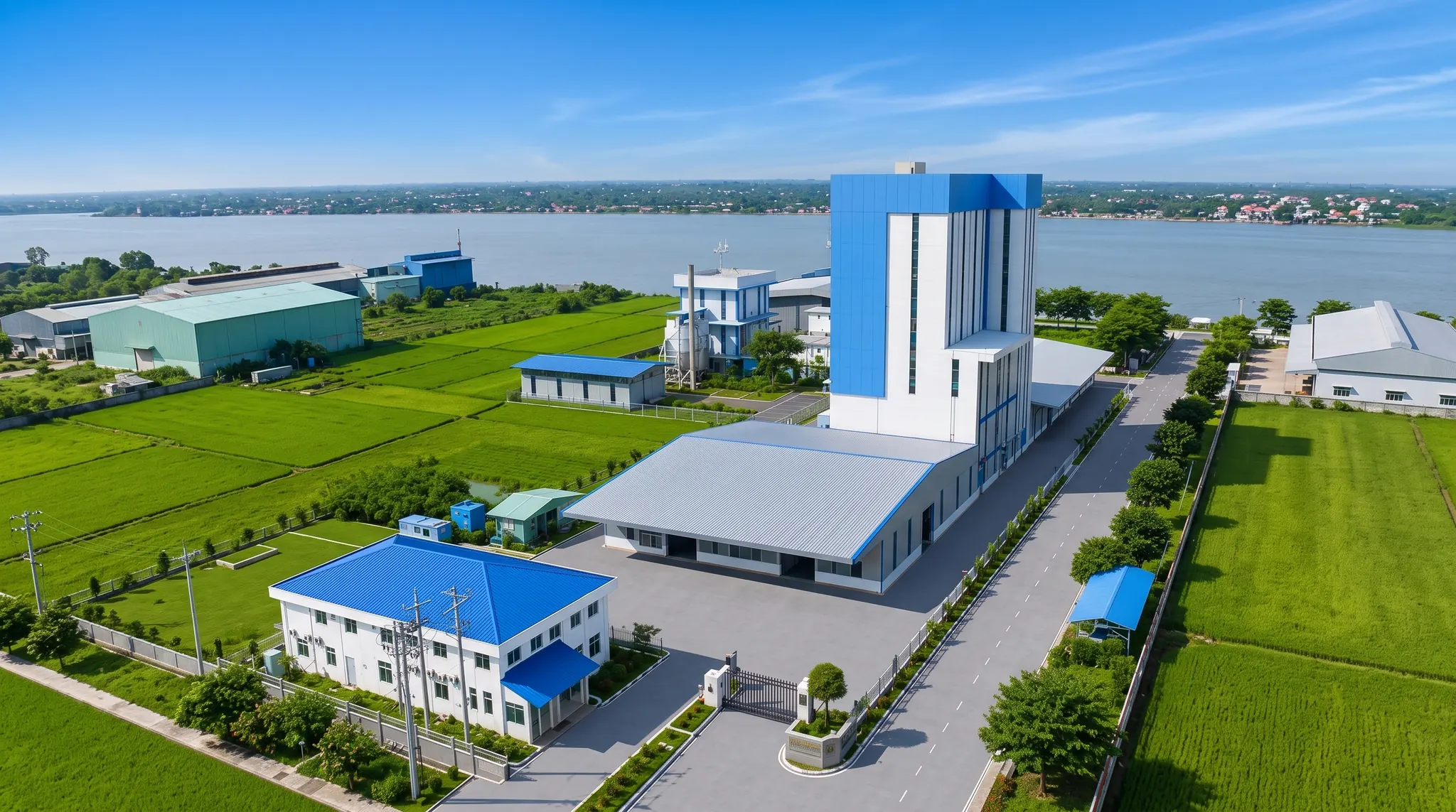 Phối cảnh NM Long Việt Bio-Tech — Mạnh Hùng C&T